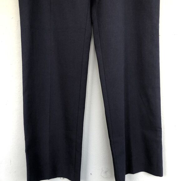 Escada Tovata Pants Women 44 /14 Straight Wide Leg Trousers Designer Quiet Luxe - Picture 3 of 15